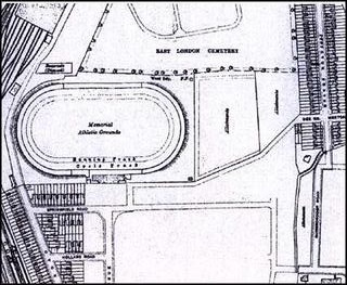 London - Canning Town Memorial Grounds : Map credit Old-Maps.co.uk historic maps